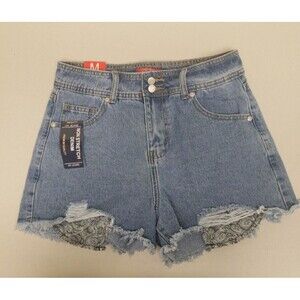 HH Cut Off Denim Jean Shorts Mid Rise Womens Distressed Frayed Sz M NWOT USA